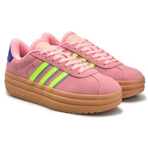 Women's VL Court Bold Platform Sneaker size 5 Pink Spark/Lucid Lemon/Lucid Blue